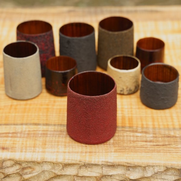 Cups of various finishes